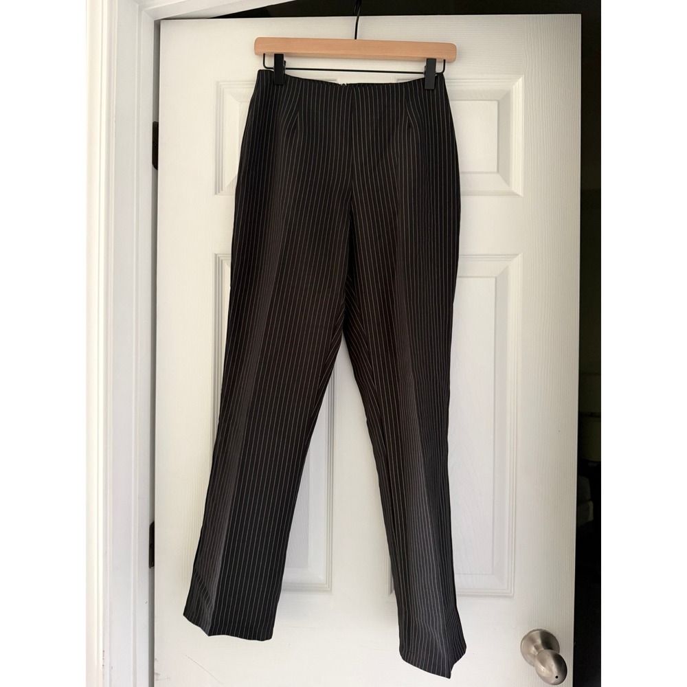 Y2K‎ Pinstripe Womens Skinny Dress Pants Professional Chic